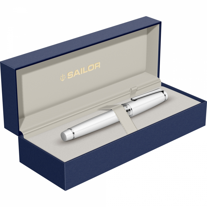 Stilou Pro Gear Sapporo White RHT, Slim Size 14K Sailor [2]
