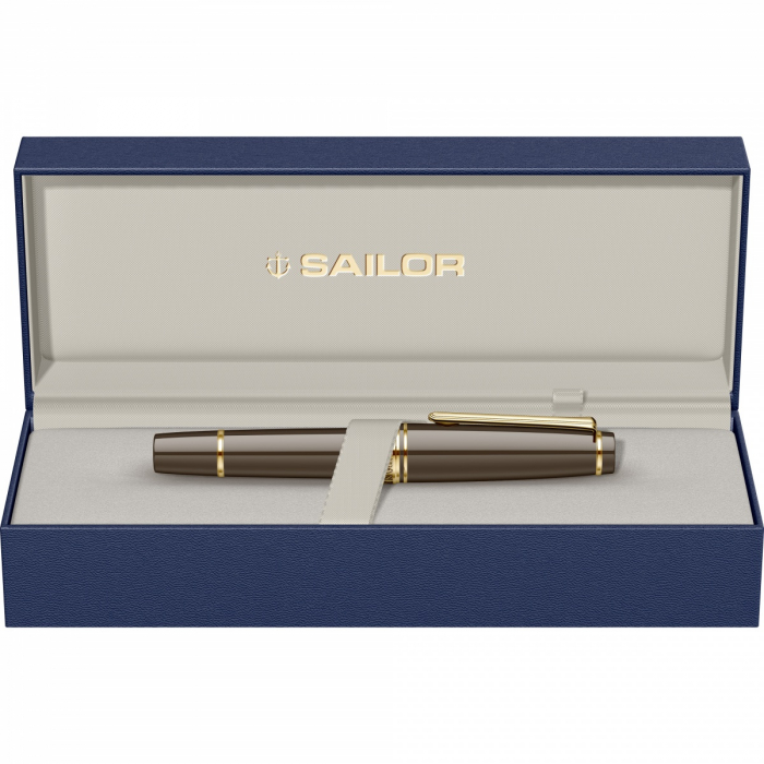 Stilou Pro Gear Puff Brown GT, Slim Mini 14K Sailor [6]