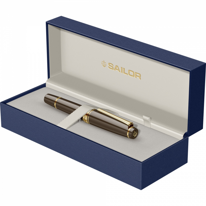 Stilou Pro Gear Puff Brown GT, Slim Mini 14K Sailor [7]