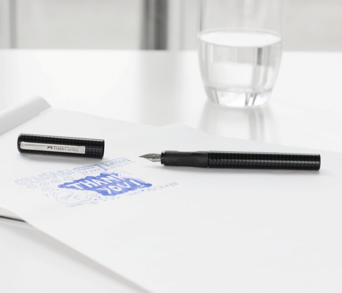 Stilou Scolar Carbon si 6 Cartuse in Blister, Faber-Castell [2]