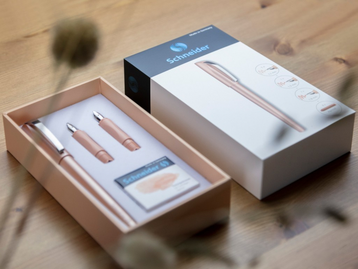 Set Cadou Stilou Caligrafie Callissima Apricot, Schneider [5]
