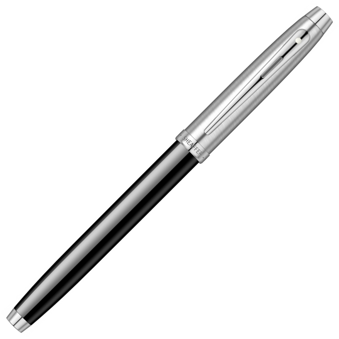 Stilou Sheaffer 100 Glossy Black & Brushed Chrome NT [3]