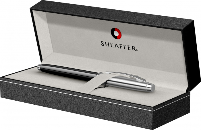 Stilou Sheaffer 100 Glossy Black & Brushed Chrome NT [2]