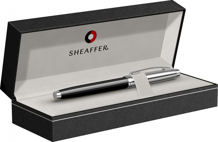 Stilou Sheaffer 100 Glossy Black & Brushed Chrome NT [4]