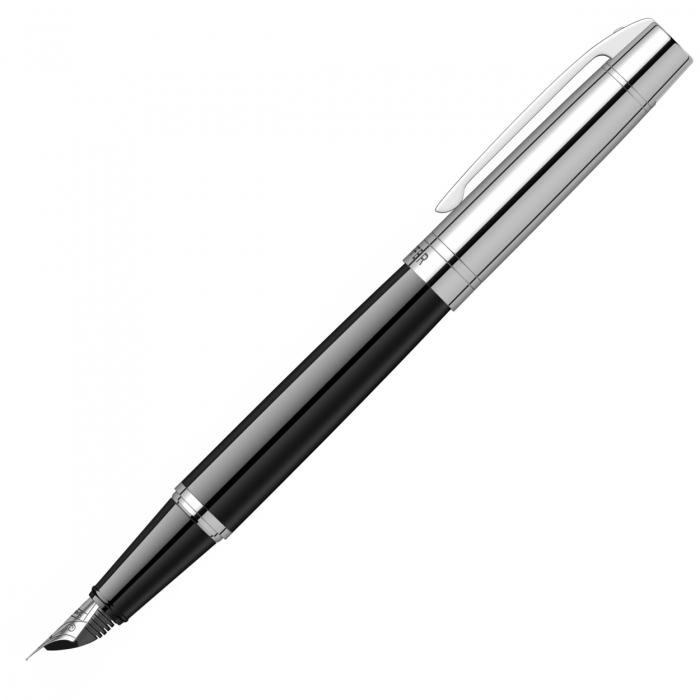 Stilou Sheaffer 300 Glossy Black & Chrome CT [4]