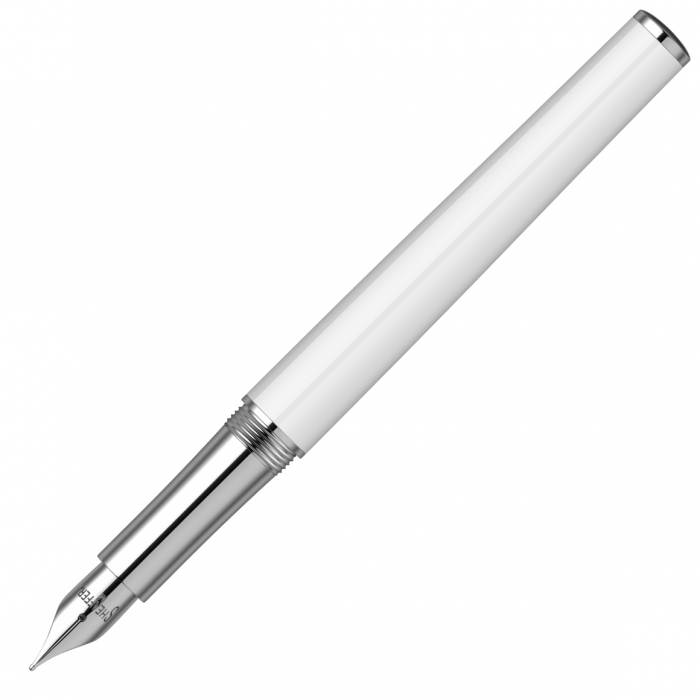 Stilou Sheaffer Intensity White & Engraved Chrome Spiral CT [3]