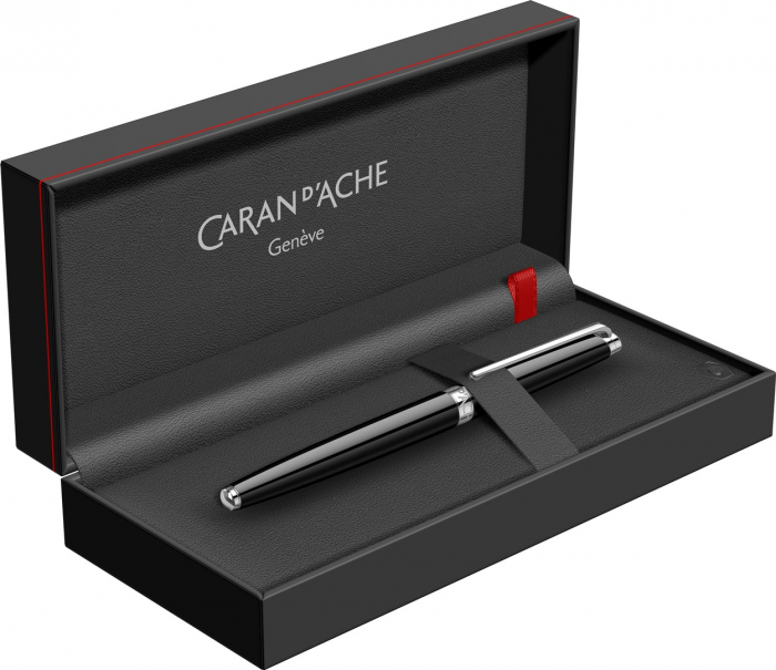 Stilou Slim Leman Ebony Black SRT 18k, Caran d'Ache [4]