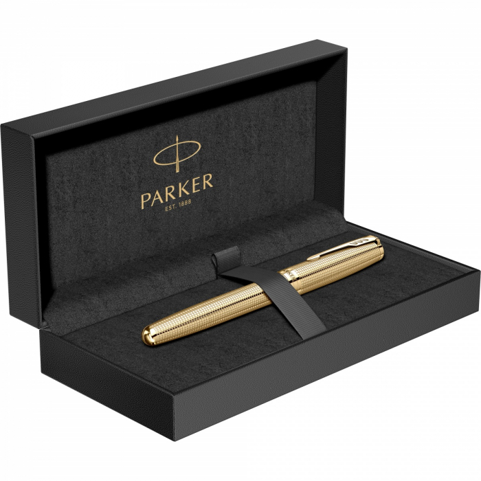 Stilou Sonnet Royal​​​​​​​ SE Ciselé Golden GT 18k , Parker [4]