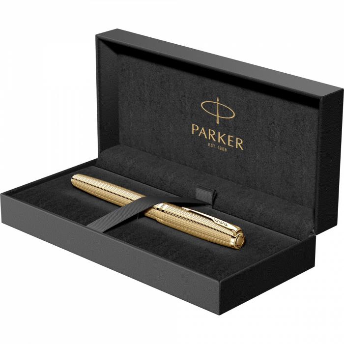 Stilou Sonnet Royal​​​​​​​ SE Ciselé Golden GT 18k , Parker [2]
