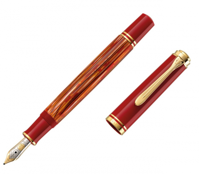 Stilou Souveran M600 Tortoiseshel Red, Pelikan [3]