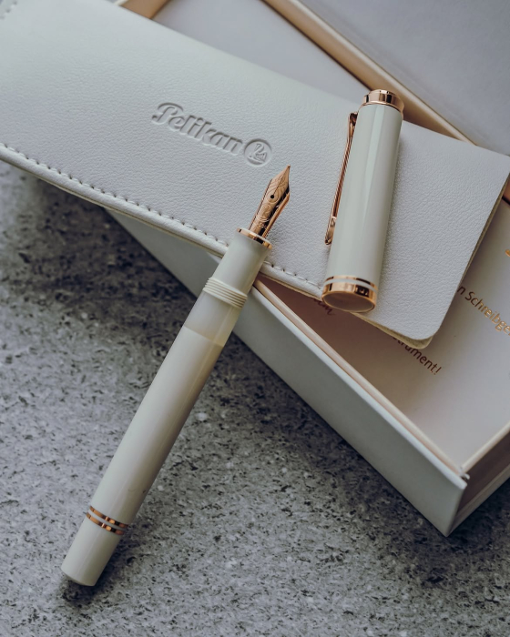 Stilou Souveran M600 White & Rose Gold, Pelikan -Editie Speciala 2025 [8]