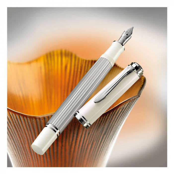 Stilou Souveran M405 Silver-White in cutie cadou Pelikan, Editie Limitata [3]