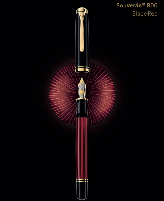 Stilou Souveran M800 Black-Red, Pelikan [12]