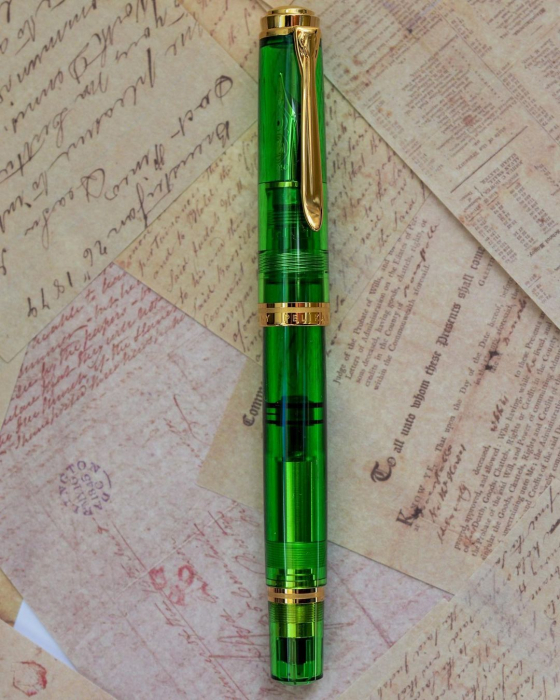 Stilou Souveran M800 Green Demonstrator, Pelikan [8]