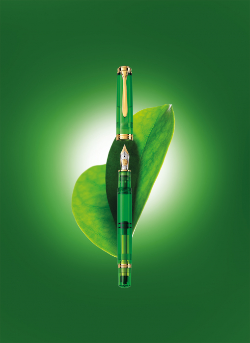 Stilou Souveran M800 Green Demonstrator, Pelikan [6]