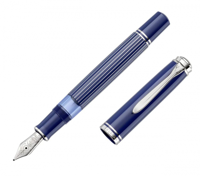 Stilou Souveran M815 Metal Striped Blue, Pelikan  [3]