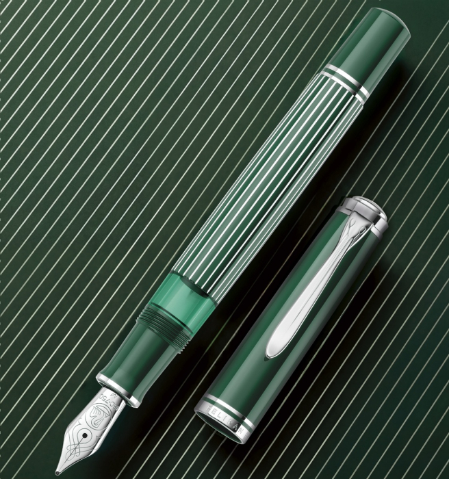Stilou Souveran M815 Metal Striped Green, Pelikan [7]