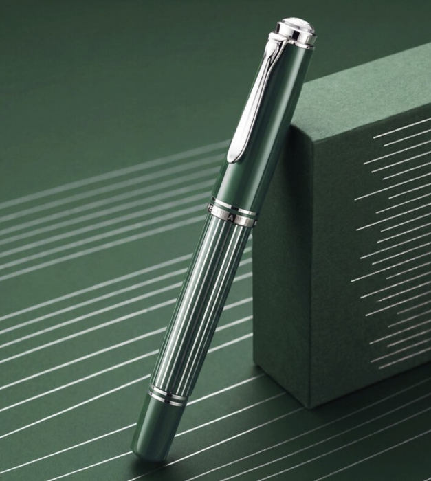 Stilou Souveran M815 Metal Striped Green, Pelikan [6]