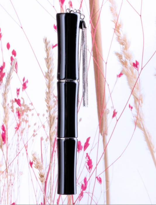Stilou Tibaldi Bamboo Rich Black Resin FP with Sterling Silver Tassel [4]