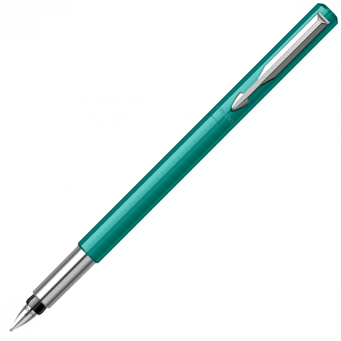 Stilou Vector Emerald + set 5 cartuse albastre, Parker [2]