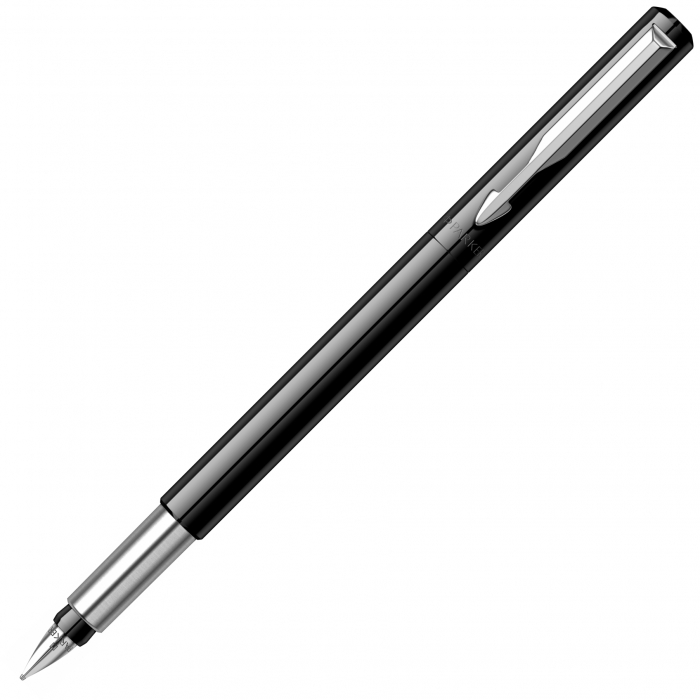 Stilou Vector Black + set 5 cartuse albastre, Parker [2]