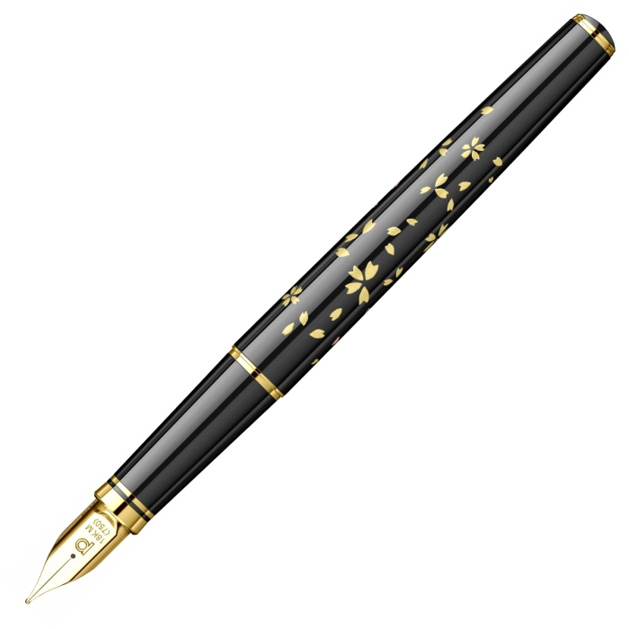 Stilou Vicoh Kanazawa Gold Leaf Swirling Petals of Cherry Blossom GT, Platinum [7]