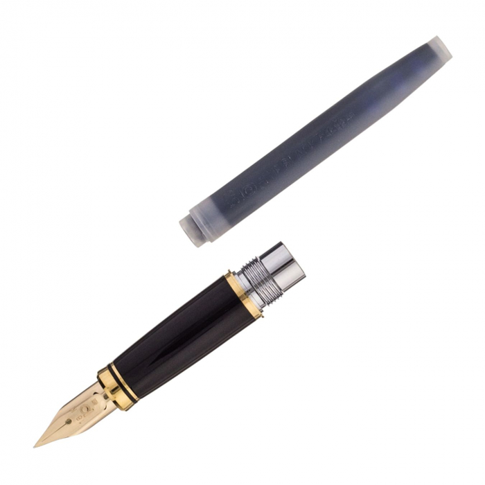 Stilou Vicoh Modern Maki-e Bush Warbler on Plum Tree, Platinum [3]