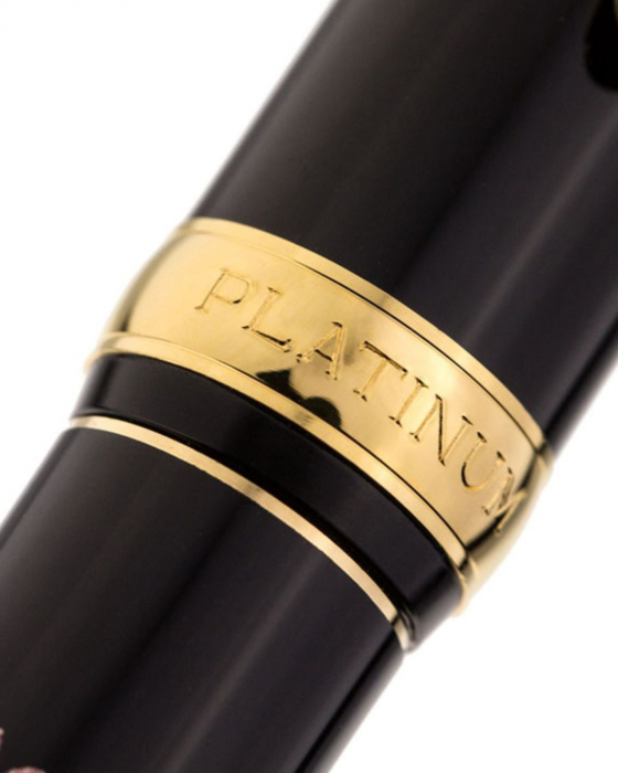 Stilou Vicoh Modern Maki-e Bush Warbler on Plum Tree, Platinum [4]