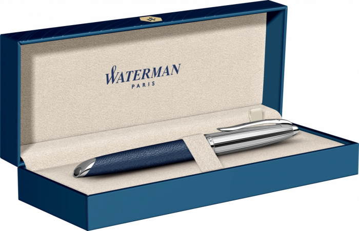 Stilou Waterman Carene SE Blue Leather PDT 18k [2]