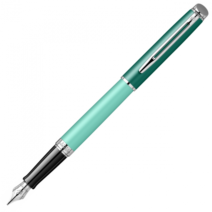 Set Stilou Hemisphere Colour Blocking Green and Light Green PDT in cutie cu etui, Waterman  [2]