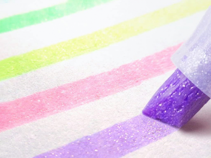 Textmarker Kirarich Glitter 5 culori/set Zebra [2]