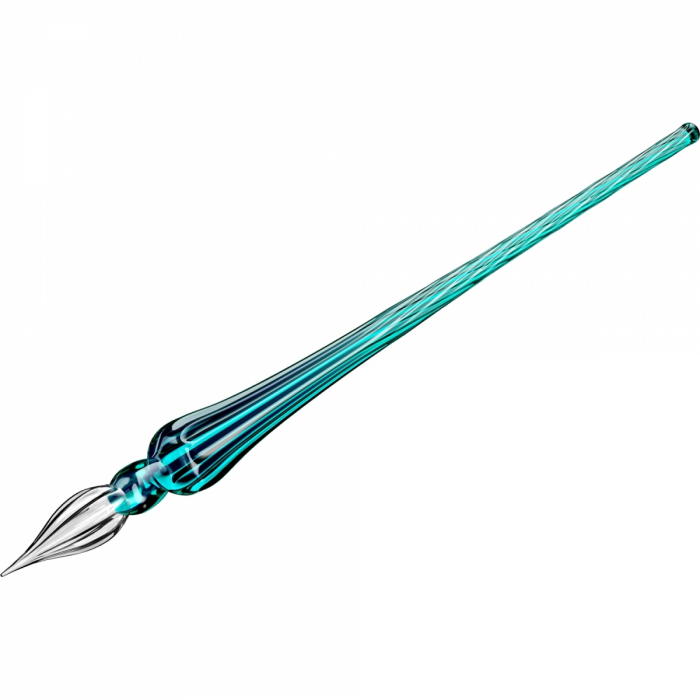 Toc Caligrafic de Sticla 18 cm Round Glass Pen Emerald, Jacques Herbin [3]