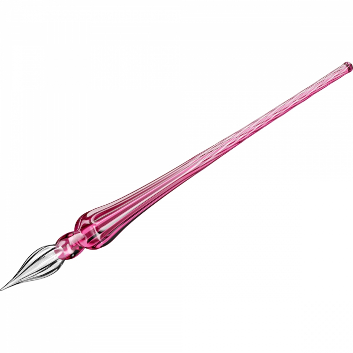Toc Caligrafic de Sticla 18 cm Round Glass Pen Violet, Jacques Herbin [3]