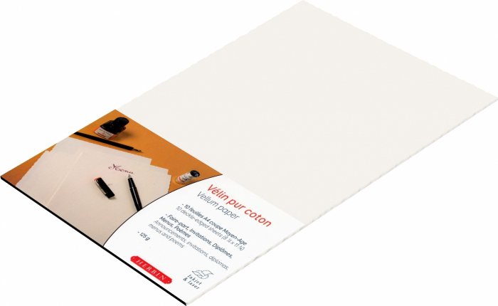 Top Coli Hartie A4 Herbin Traditional Papers 10 foi 125 g/mp, Velin Coton [3]