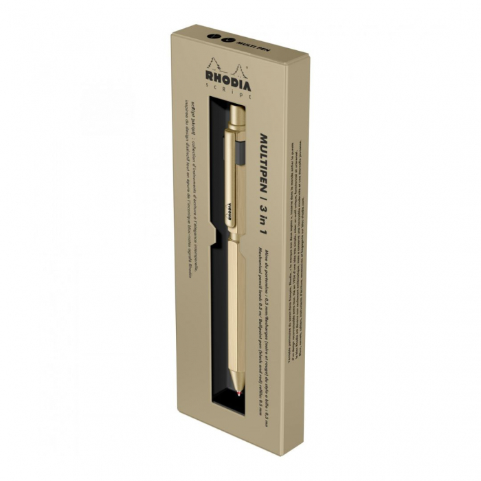 Trio Pen 0.5 Rhodia Script 3 in 1 Gold [5]