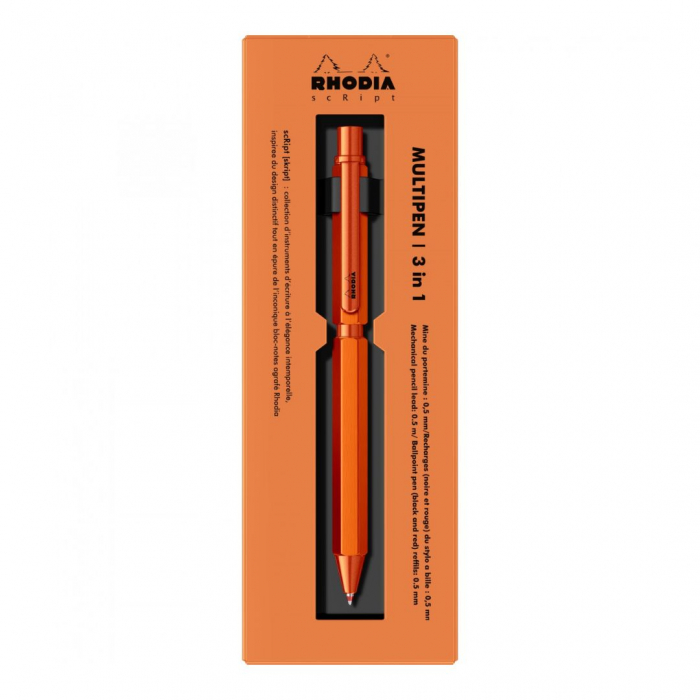 Trio Pen 0.5 Rhodia Script 3 in 1 Orange [5]