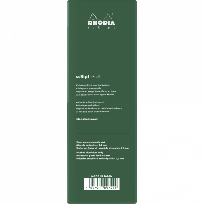 Trio Pen 0.5 Rhodia Script 3 in 1 Sage [8]
