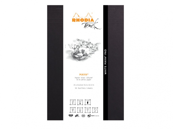 White Maya Pad A4+ Touch Layout, Rhodia [3]