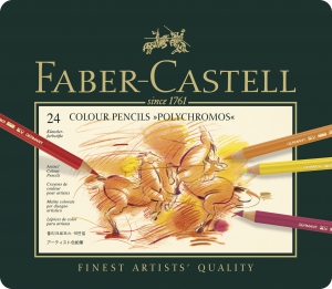 Creioane Colorate pentru Artisti - Polychromos Creioane Colorate 24 Culori Faber-Castell
