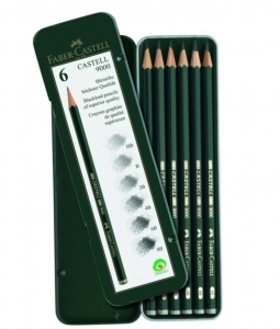 Creioane Grafit Desen - SET 6 BUC CREION GRAFIT CASTELL 9000 FABER-CASTELL