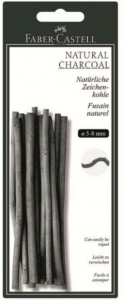 Carbune - BLISTER 12 BUC CARBUNE NATURAL PITT MONOCHROME 5-8MM FABER-CASTELL