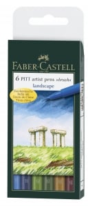 Pitt - PITT ARTIST PEN SET 6 BUC LANDSCAPE FABER-CASTELL