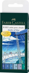 Pitt - PITT ARTIST PEN SET 6 BUC TONURILE PIELII FABER-CASTELL