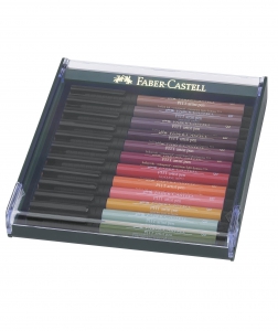 Pitt - PITT Artist Pen Nuante EARTH 12 culori, Faber-Castell