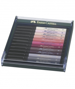 Pitt - PITT ARTIST PEN SKIN B FABER-CASTELL CUTIE 12 CULORI