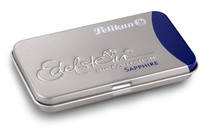 Cartuse Cerneala - Cartuse Cerneala Edelstein Sapphire in Caseta Metalica Set 6 Buc, Pelikan