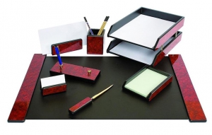 Accesorii Birou - Set de birou din lemn - 8 elemente - Mahon Forpus