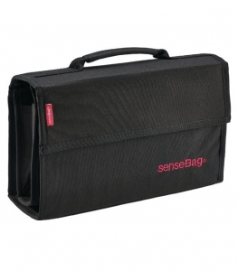 Accesorii pentru Artisti - Etui Textil Sensebag Negru pt 72 Instrumente de Scris