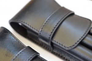 Etui Piele Negru pt. 3 Instrumende de Scris, Carla Rossini [1]