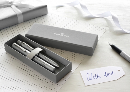 Set Stilou + Pix Grip 2011 Argintiu, Faber-Castell [4]